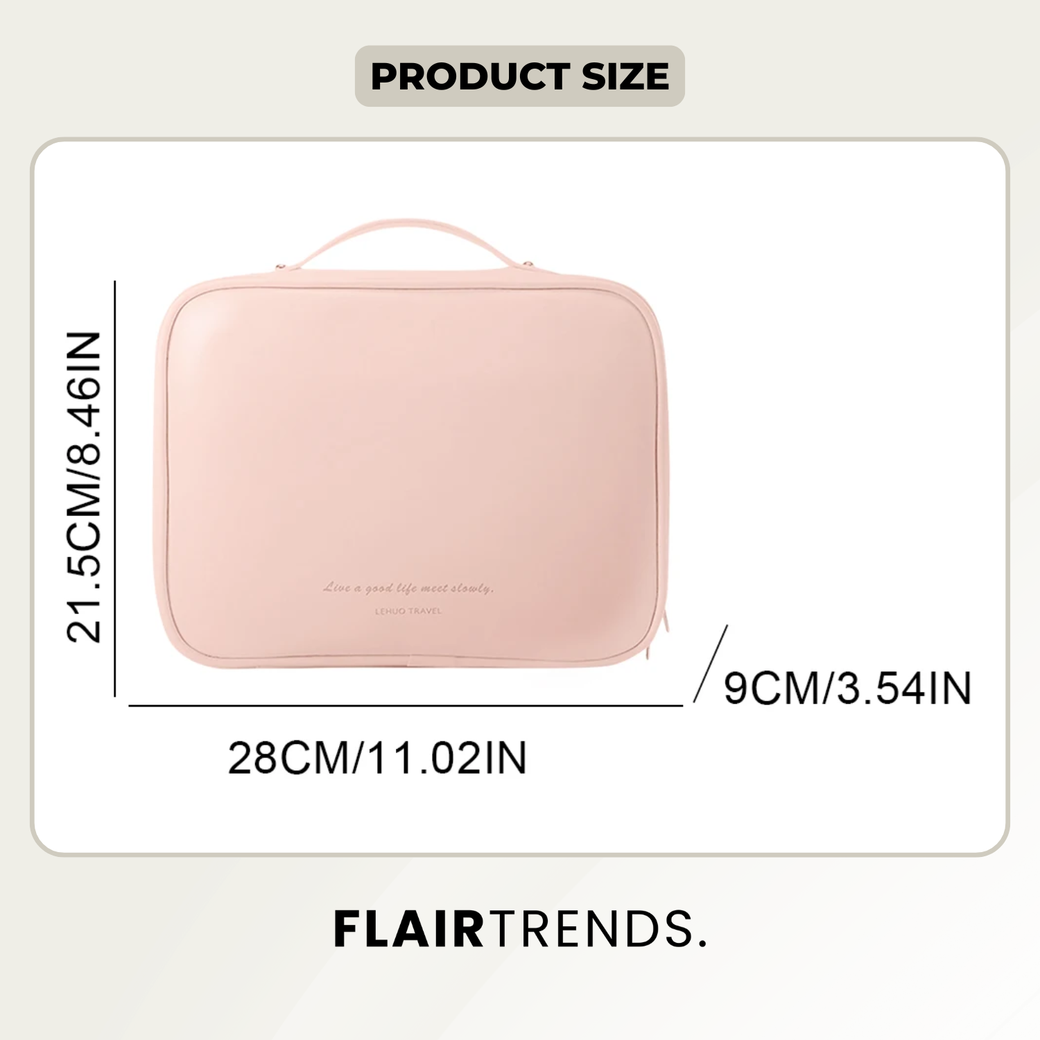 GlamiZen – Multi-compartment cosmetic bag for stylish organization