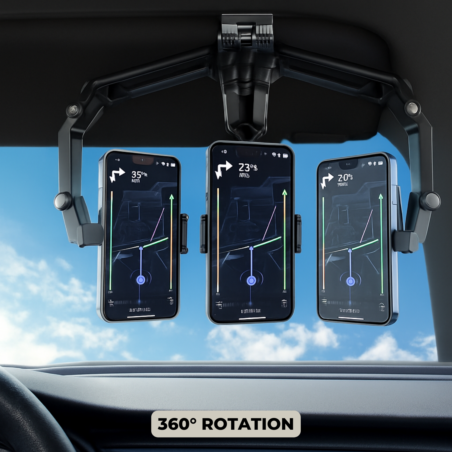 DriveGrip 360 – Your Smartphone Safe & Visible in View
