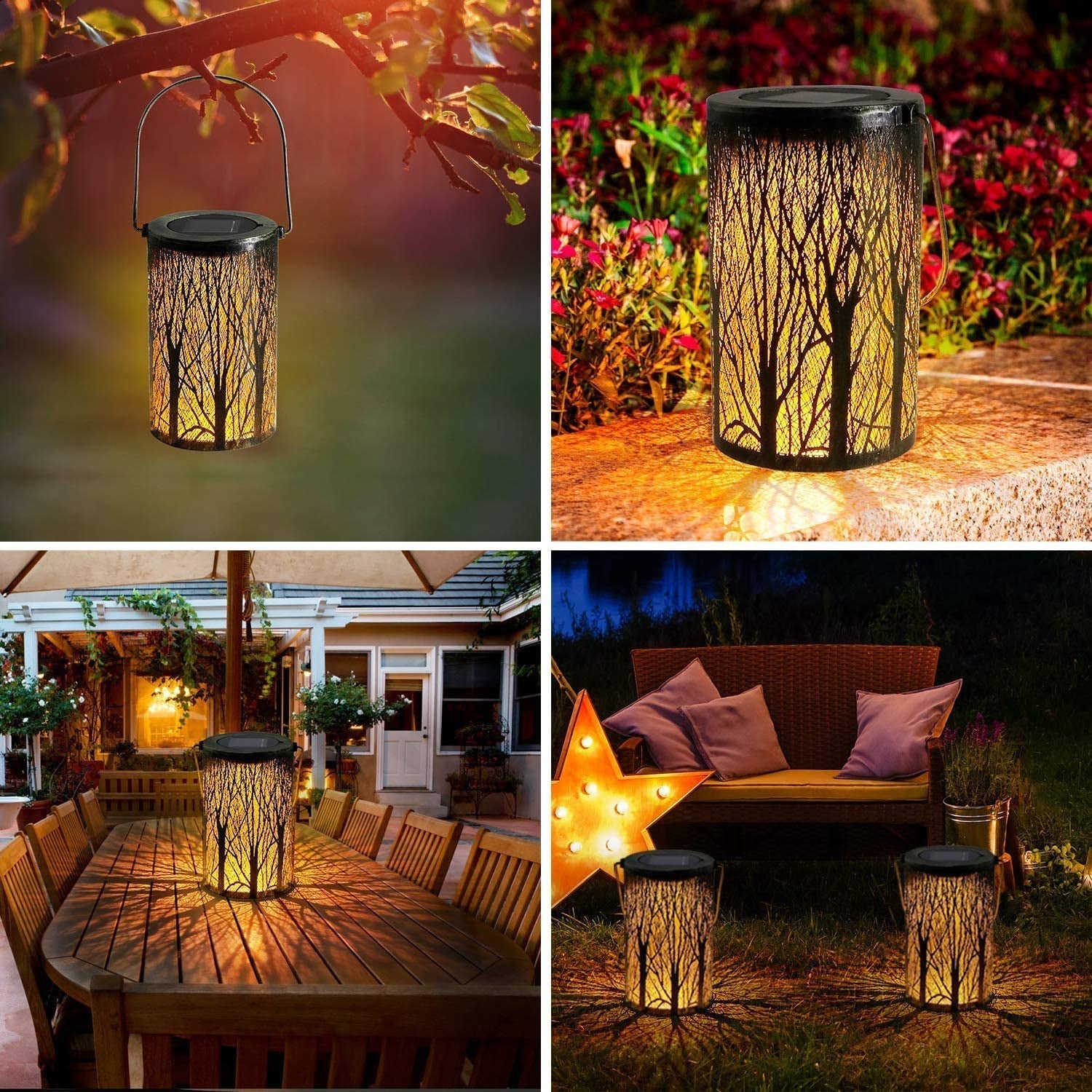SolarisGlow – Elegant Art Deco Solar Lantern for Stylish Garden Lighting