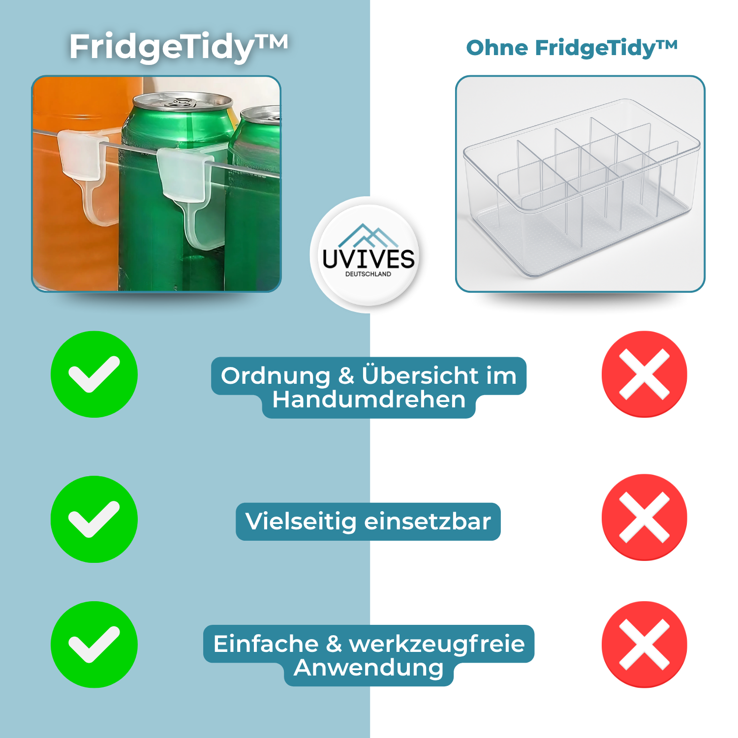 5+5 FREE | FridgeTidy – End the Chaos, Keep Everything in Place