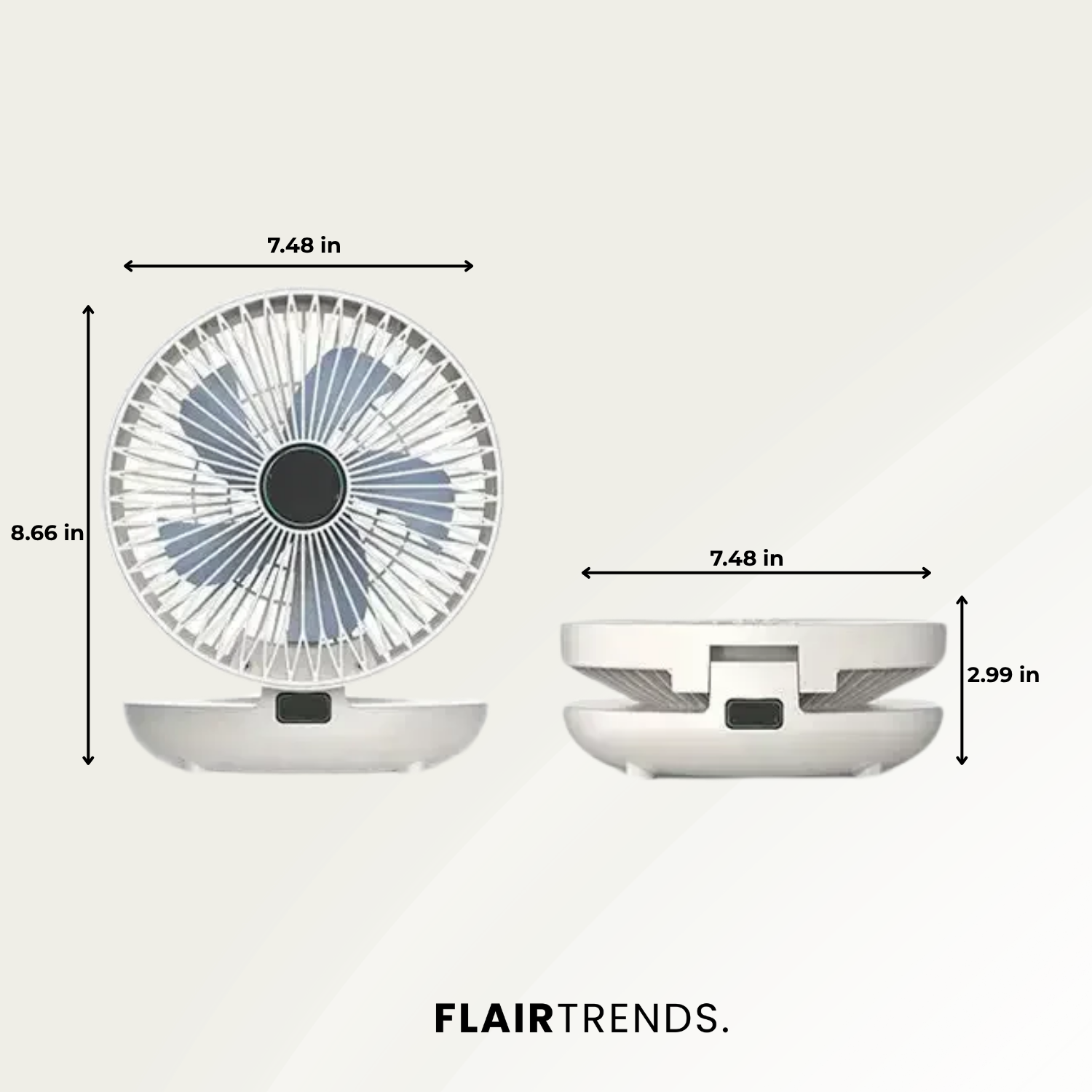 AirSwing – Foldable & Hanging Table Fan with USB & Night Light
