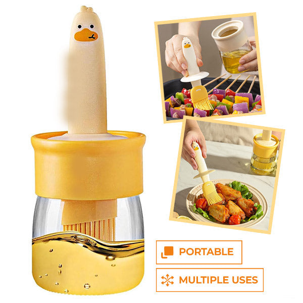 OilEase – The Practical Oil Dispenser with Integrated Silicone Brush