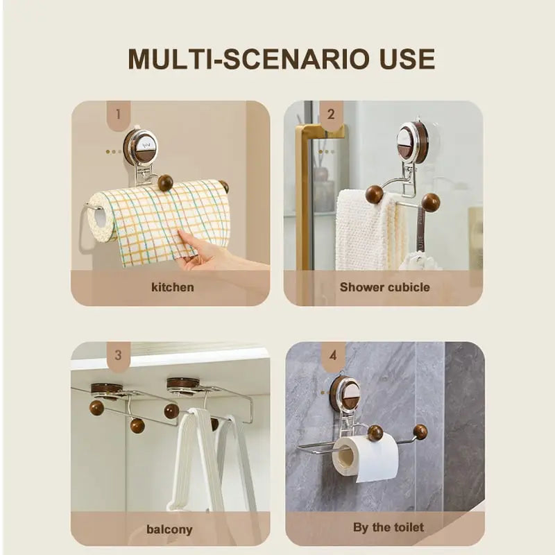 PaperRoll – No-Drill Paper Towel Holder, with Style!