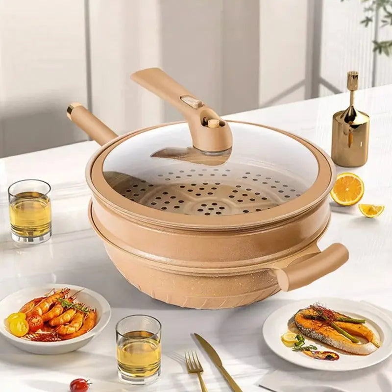 ChefPro – The Professional Non-Stick Pan with Steamer