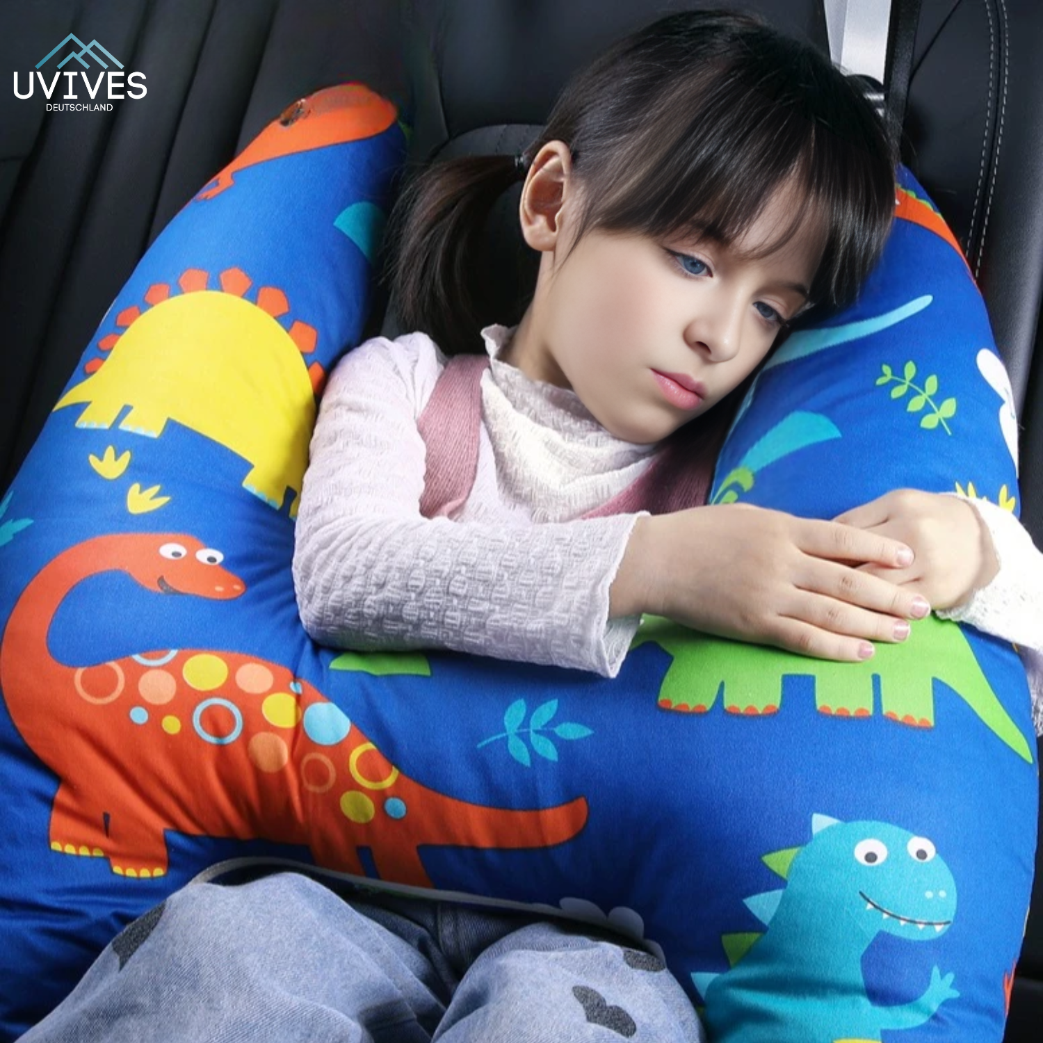 ComfortJourney – Backseat Travel Pillow for Children in the Car