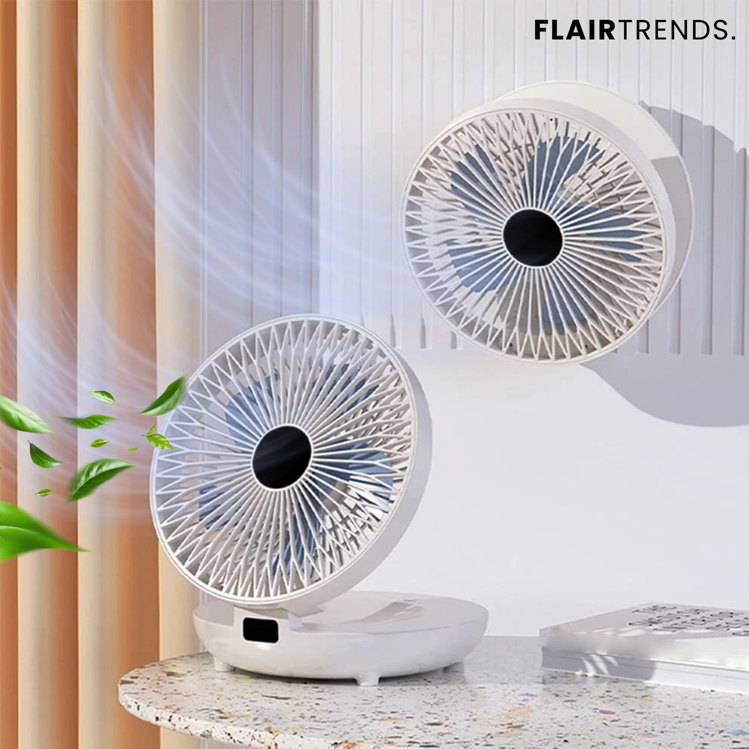 AirSwing – Foldable & Hanging Table Fan with USB & Night Light