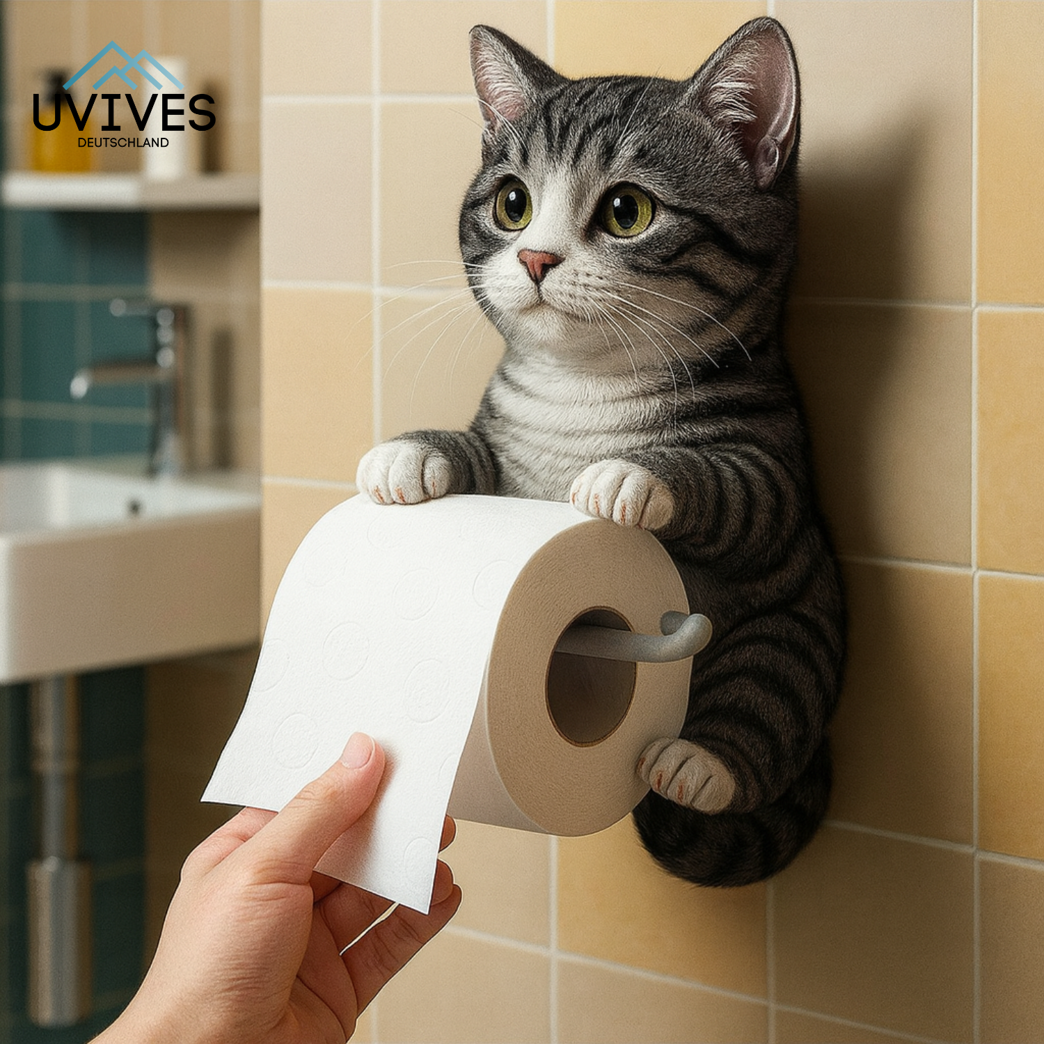 PurrRoll – Add Whiskered Charm to Your Bathroom Routine