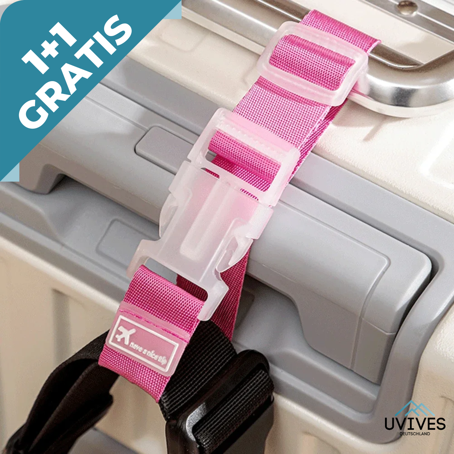 1+1 FREE | GripMate – Your Smart Travel Companion for Hands-Free Convenience