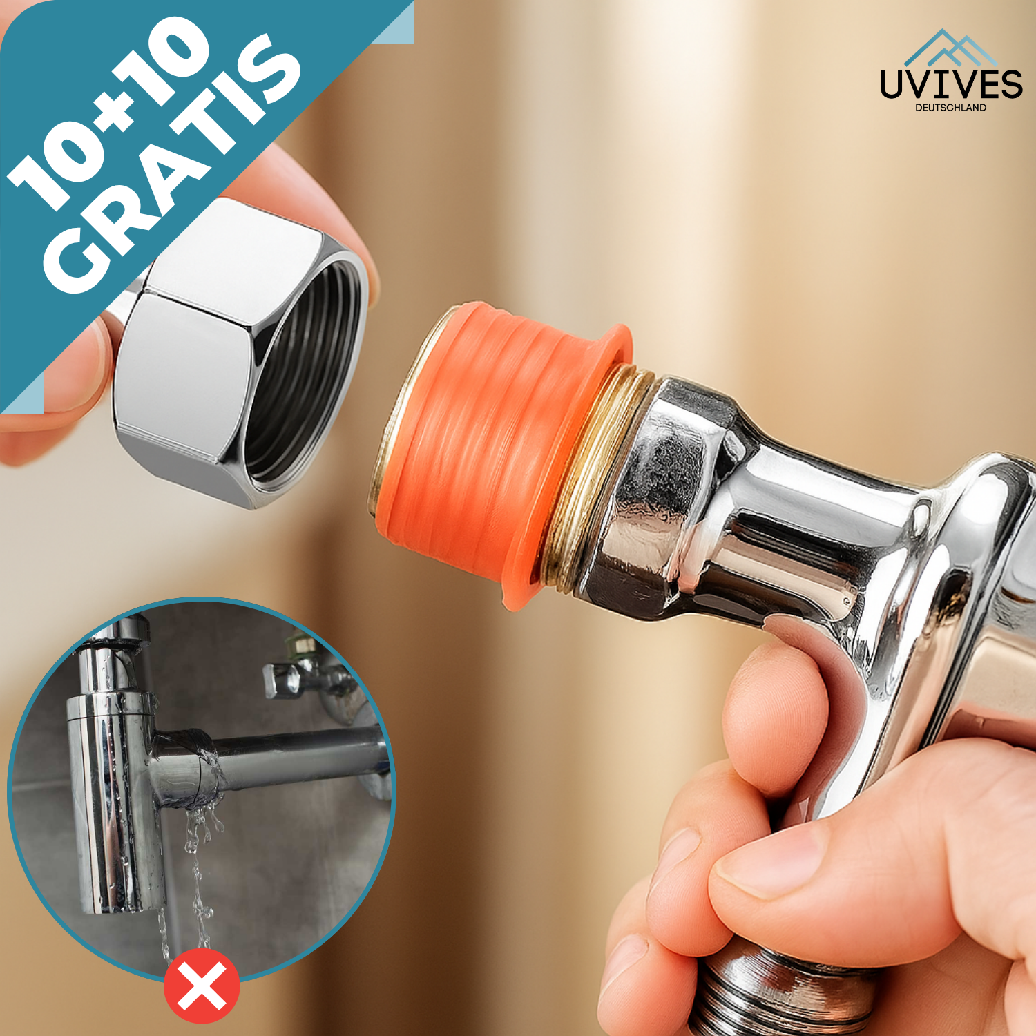 10+10 FREE | GripSeal – The universal silicone sealant for every pipe thread
