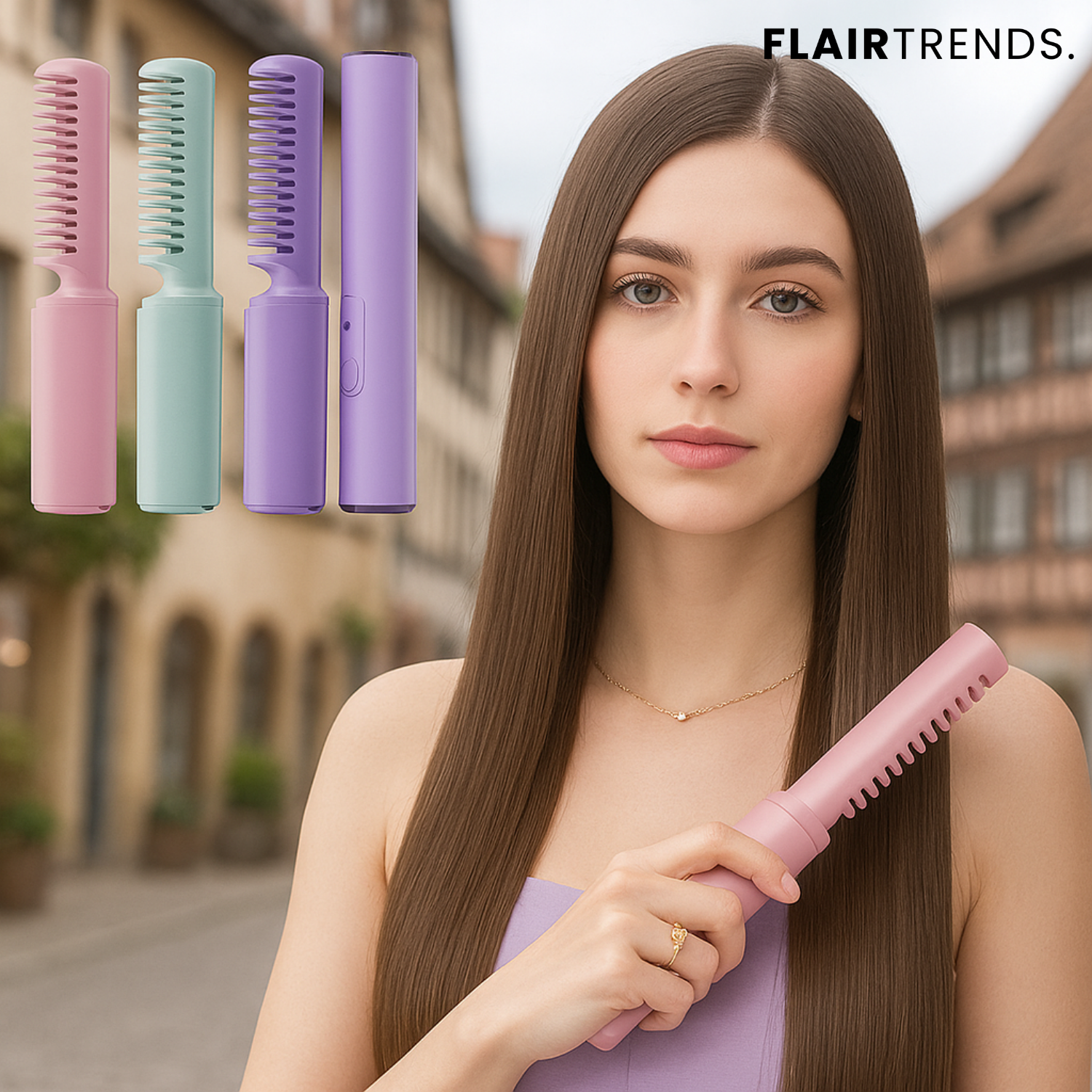 SmoothStyle – Portable Hair Straightener Comb