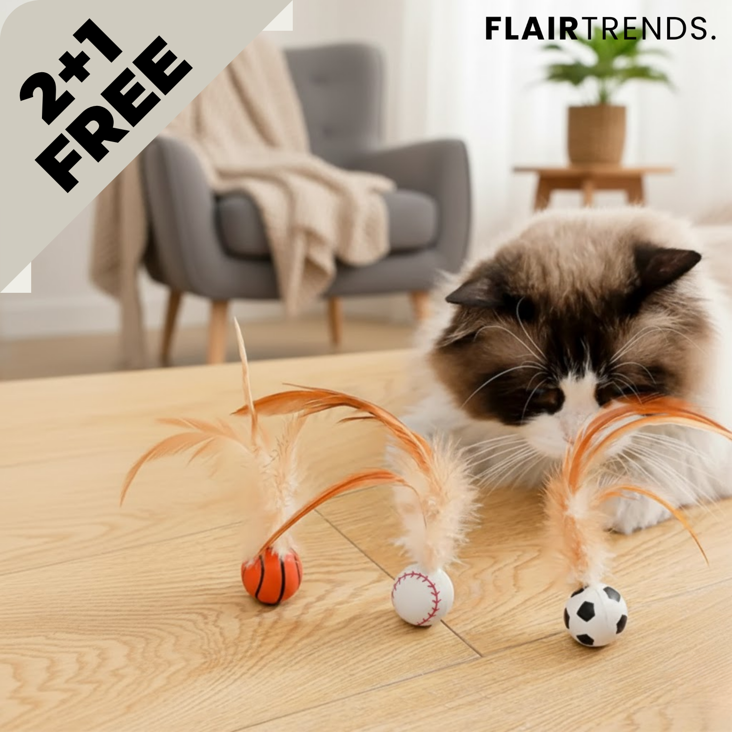 FeatherBounce – Fun Play for Active Cats!