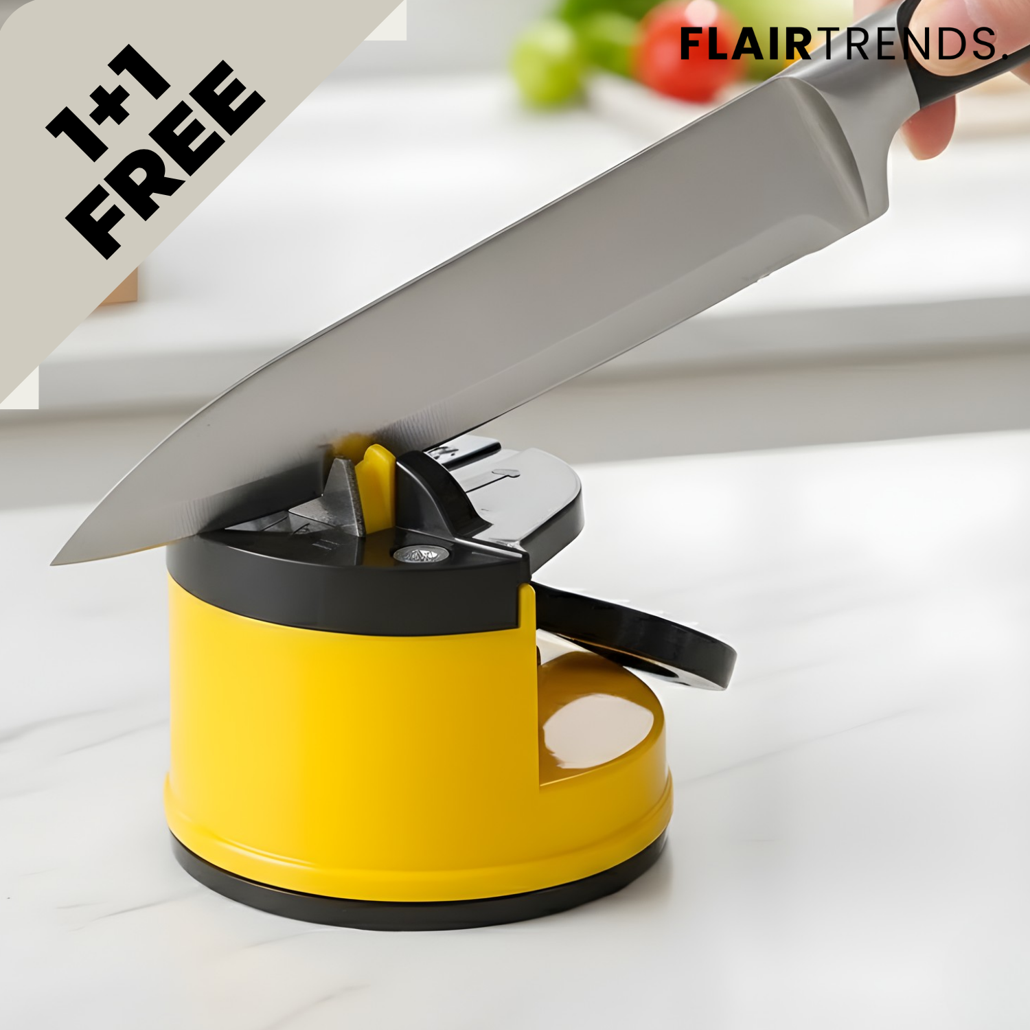 1+1 FREE | SharpMate – Mini Knife Sharpener with Suction Cup