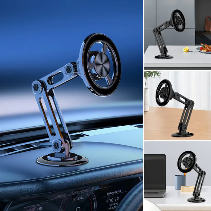 GripMaster – Magnetic Car Phone Mount – One-Second Lock – 360° Rotation