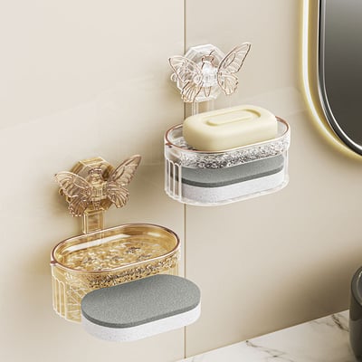 ButterFloat – Stylish Butterfly Soap Dish for Bathroom & Kitchen