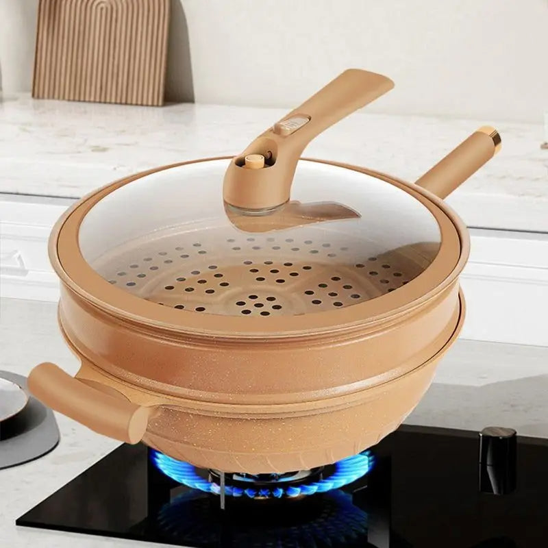 ChefPro – The Professional Non-Stick Pan with Steamer