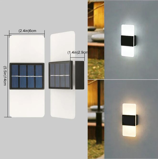 EcoLuma – Solar-Powered LED Wall Light for Stylish Outdoor Illumination
