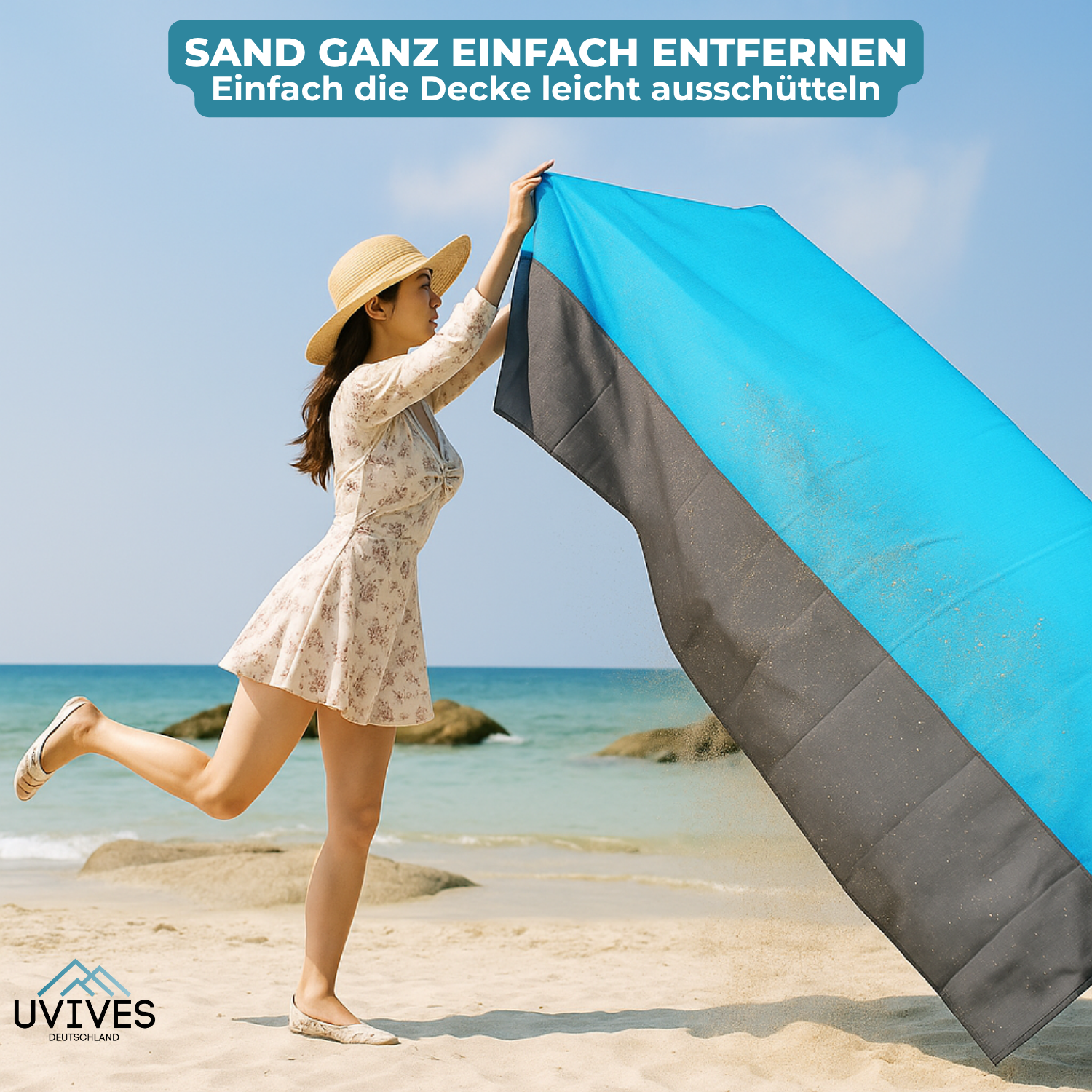 SandAway – No More Sticky Sand on Your Skin!