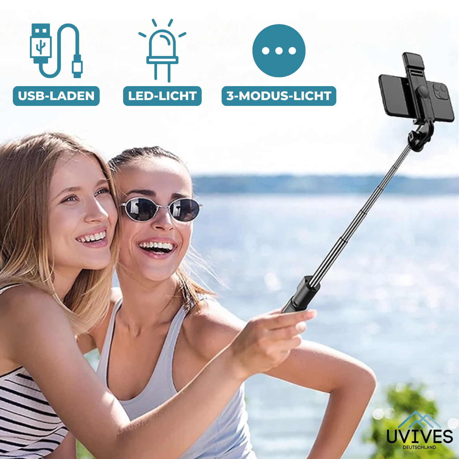 SnapPro – Your 6-in-1 Bluetooth Selfie Stick for Perfect Shots