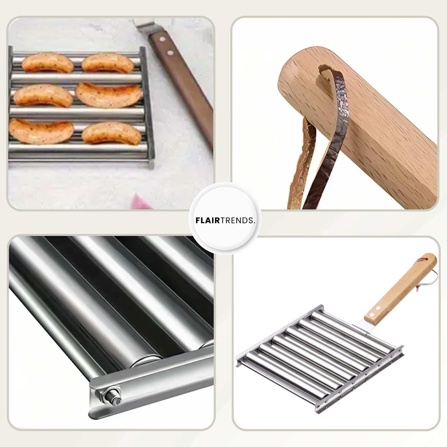 GrillRoll – For Evenly Grilled Sausages with a Comfortable Handle
