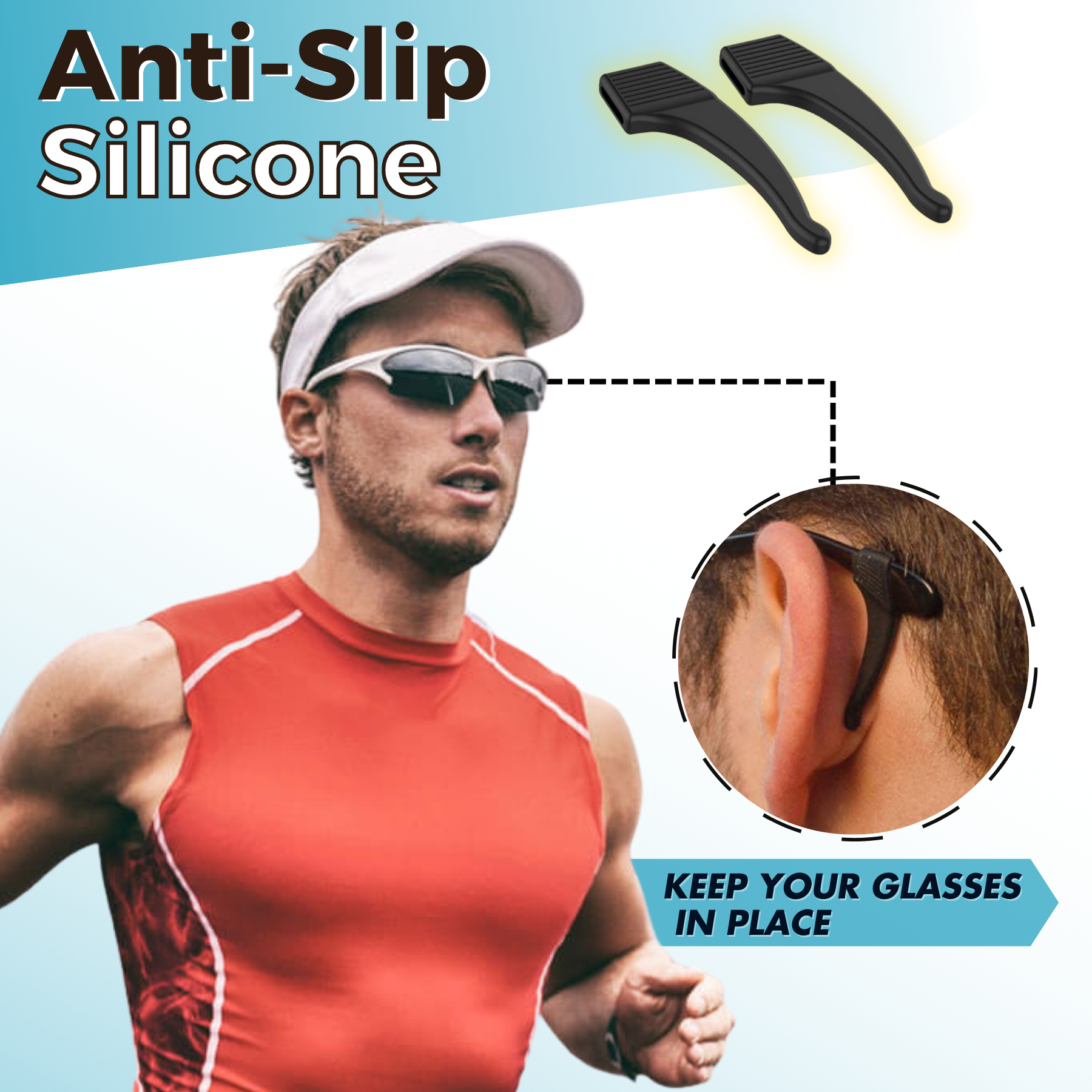 2+1 FREE | GripLens – No More Slipping Glasses!