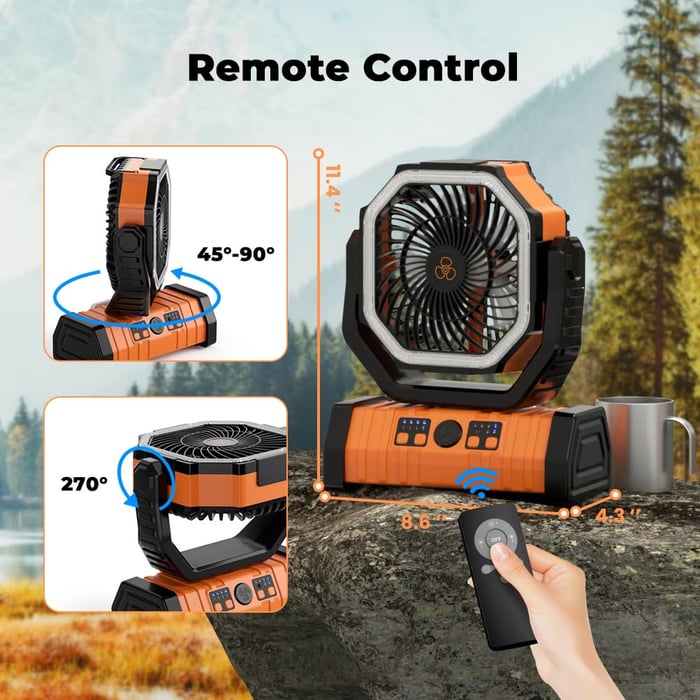 BreezeCamp – The Perfect Combo of Fan & Camping Light
