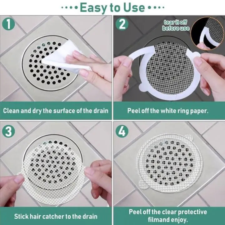 HairBlocker – No more drain hassle! (30 disposable drain strainers)