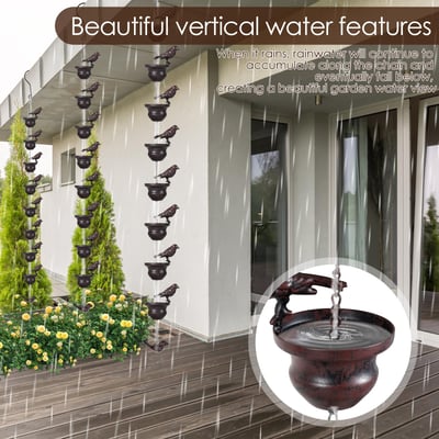 RainCharm – Decorative Rain Chain for Garden & Patio