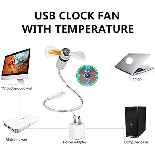 TimeCool – The Clever USB Fan Clock with Temperature Display