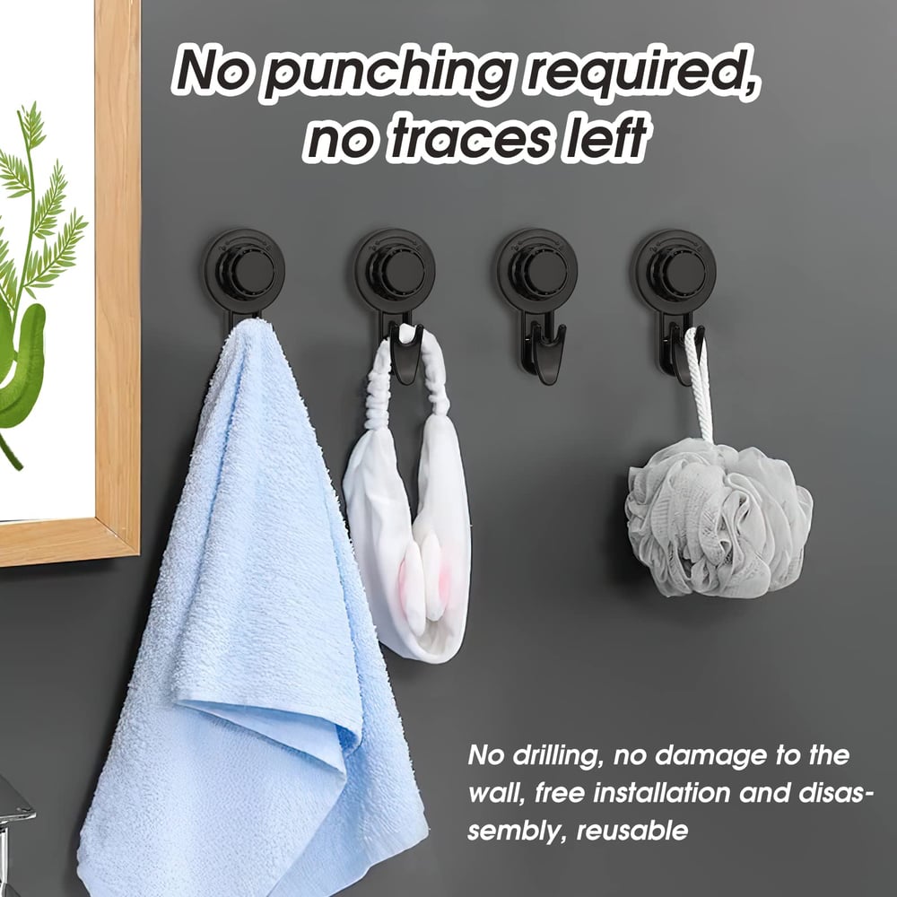 2+2 FREE | SuctionTwist – No-Drill Hooks That Hold Strong Anywhere