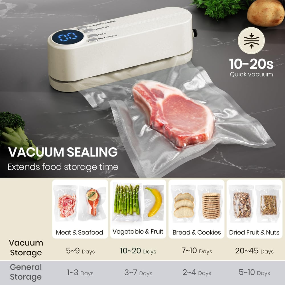 ProtectSeal – Cordless 3-in-1 vacuum sealer for home & on the go