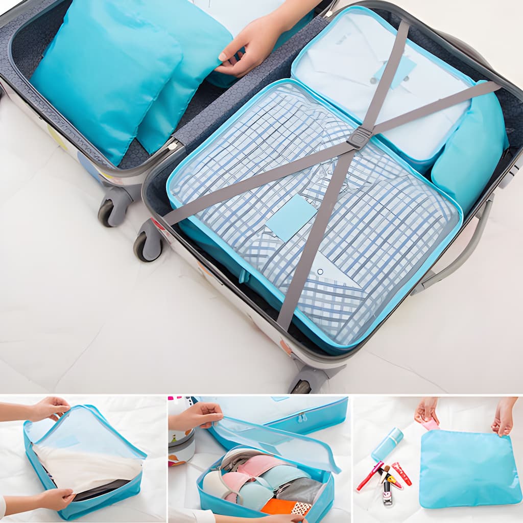 TravelOrganizer – 6-Piece Packing Cube Set