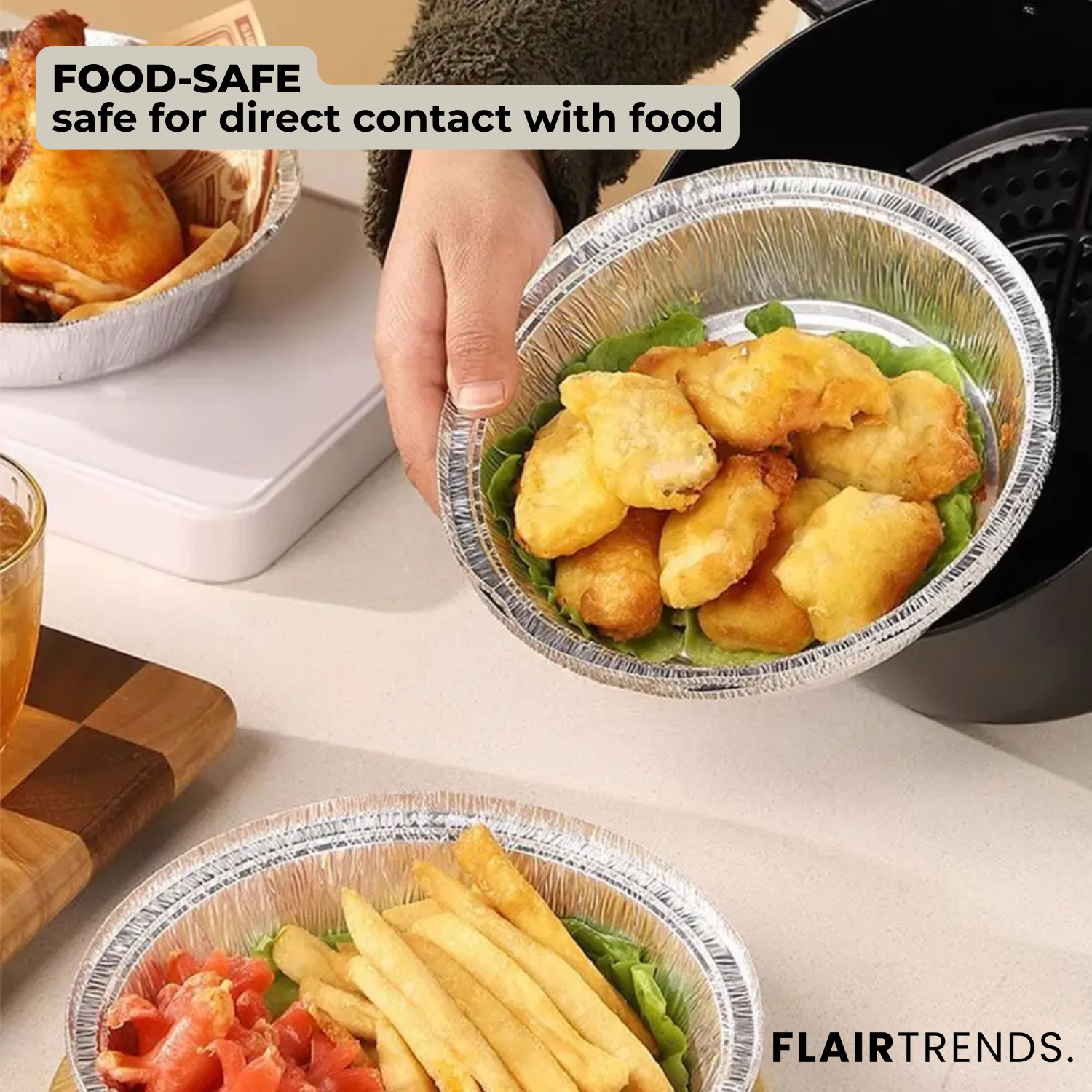 5+5 FREE | CrispTray – Disposable Trays for Your Air Fryer