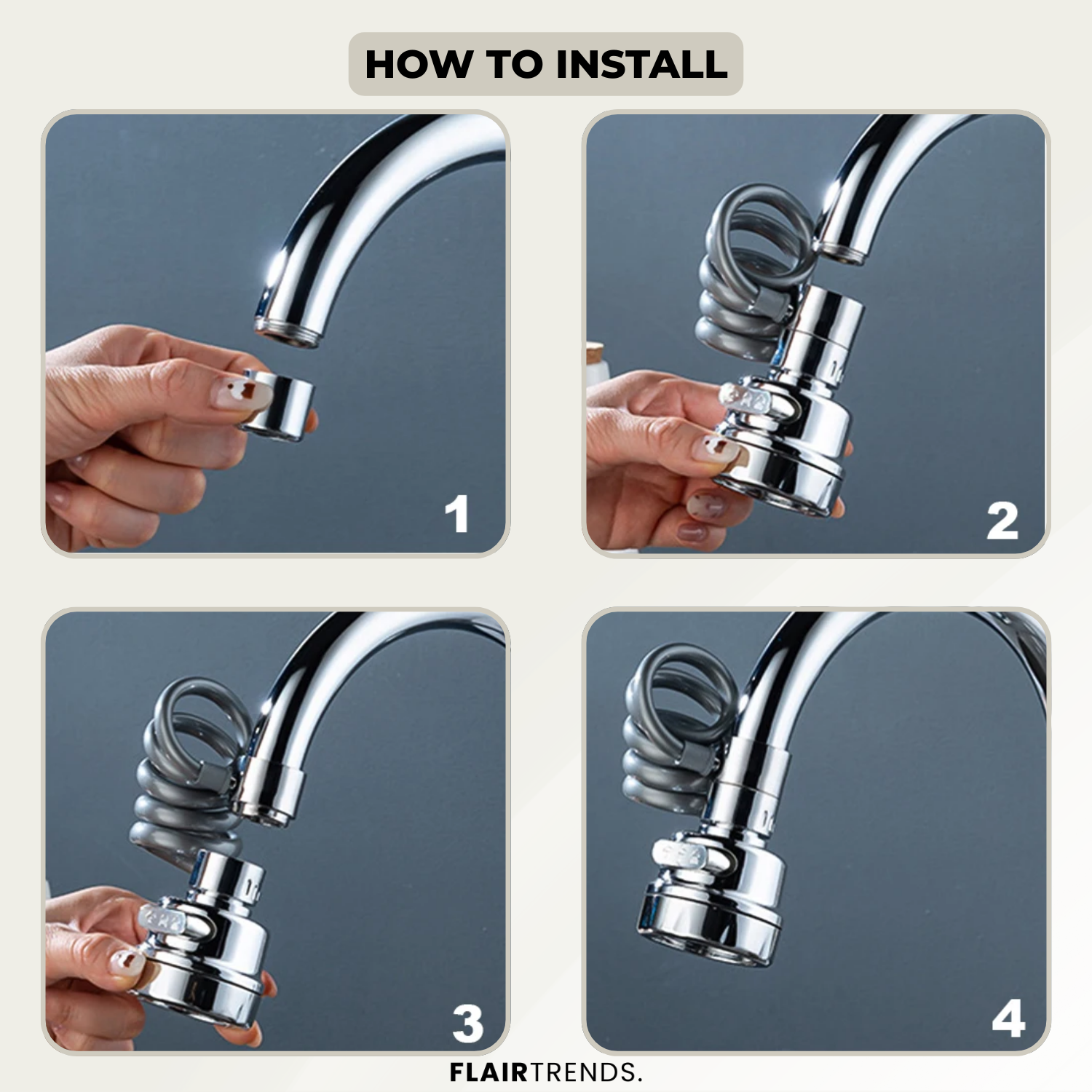 AquaFlex – More Control at the Faucet with Just One Twist!