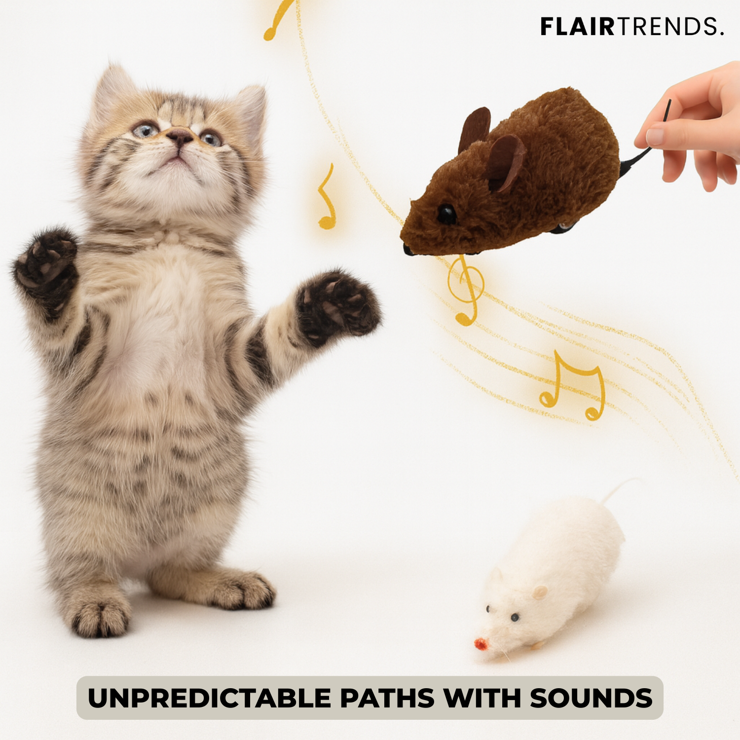 2+1 FREE | PawChase – Play, Pounce & Squeak Fun for Your Cat!