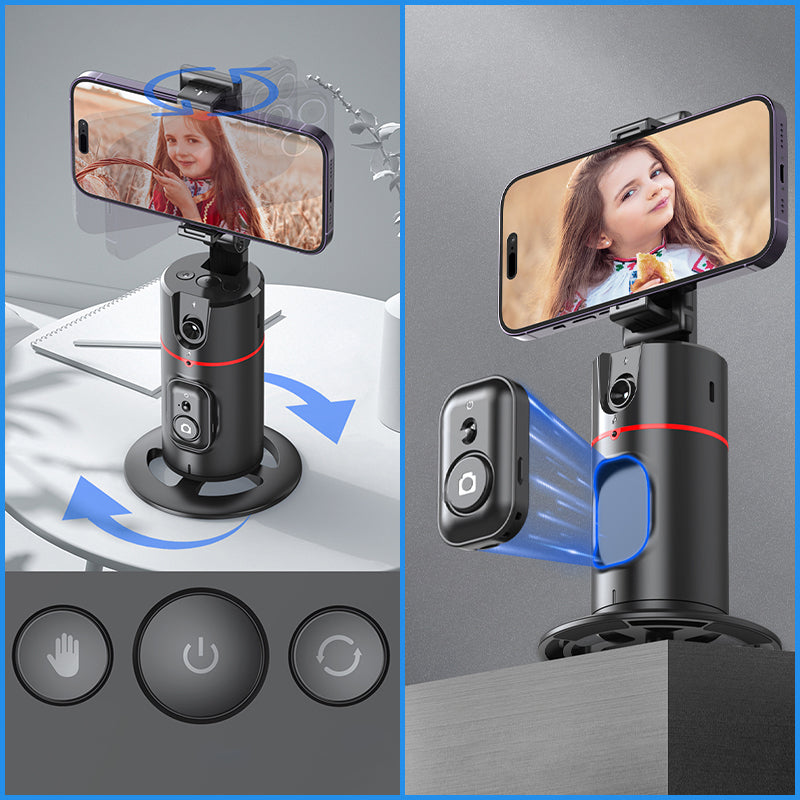 AutoTrack360 – Smart Selfie Gimbal with Face Detection
