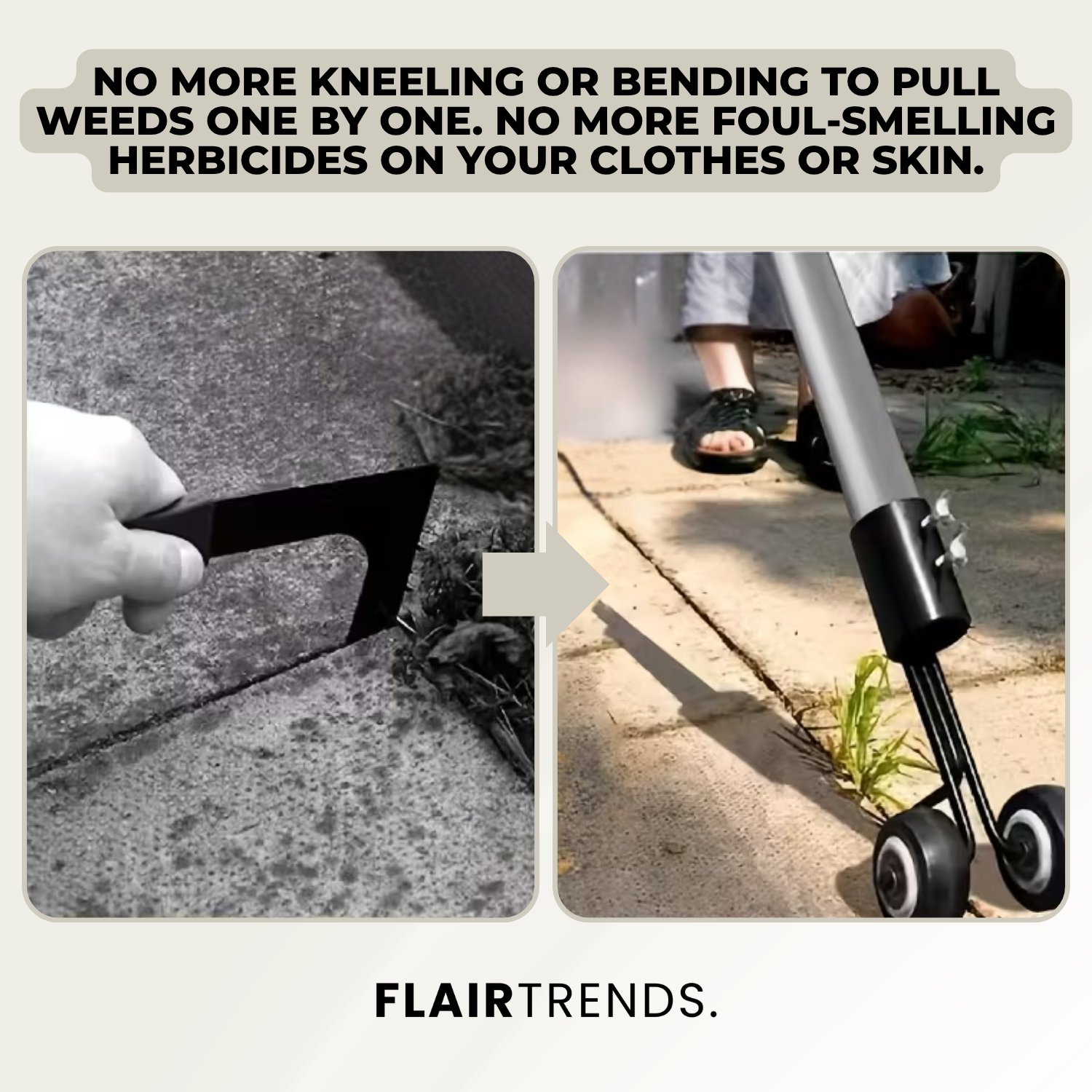GartenBlitz – Back-Friendly Weed Removal for Neat Paths