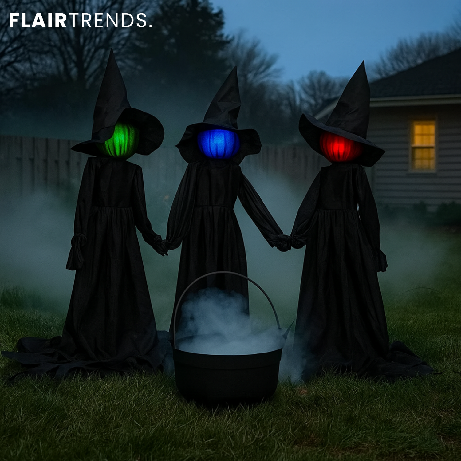 HexaGlow – Set of 3 Glowing Halloween Witches!