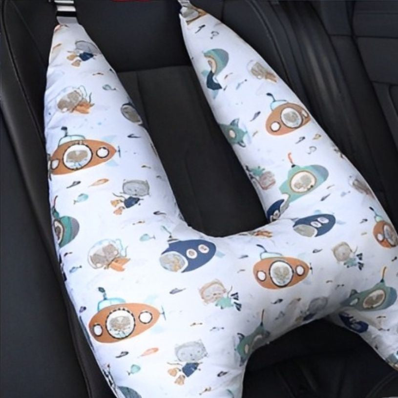 ComfortJourney – Backseat Travel Pillow for Children in the Car