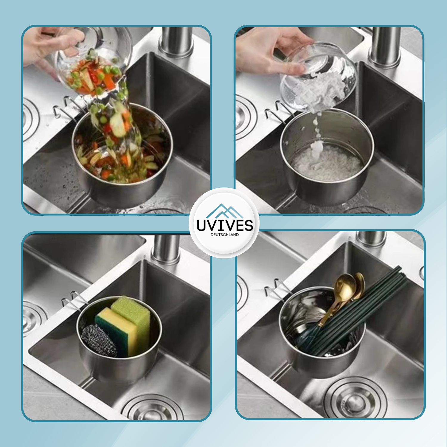 2+1 FREE | SinkGuard – Say Goodbye to Clogged Drains and Sink Clutter!