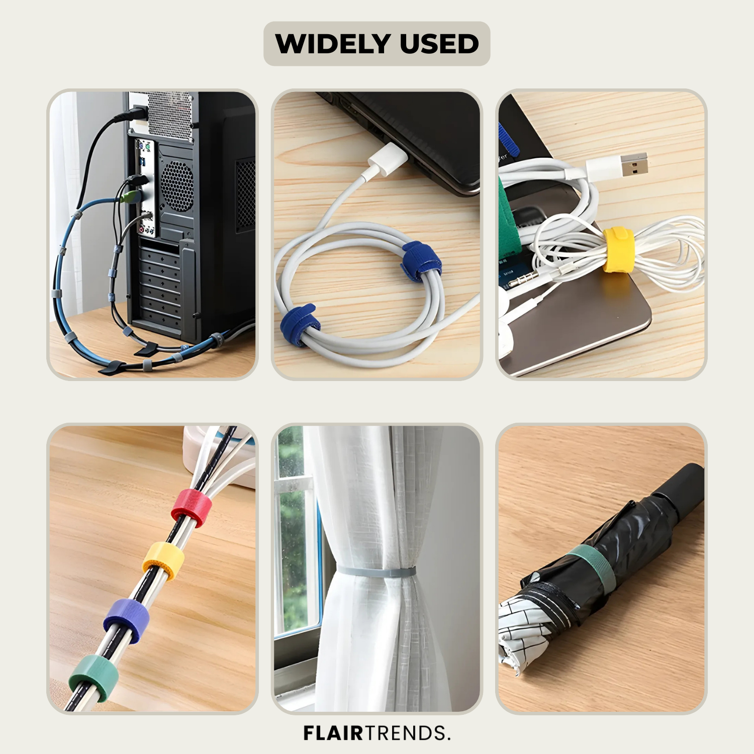 50+50 FREE | GripTie – Organize Any Cable, Anytime