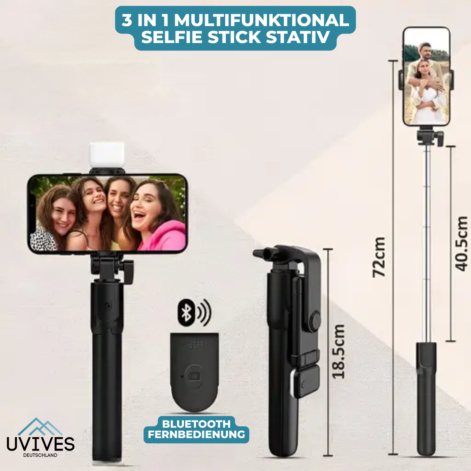 SnapPro – Your 6-in-1 Bluetooth Selfie Stick for Perfect Shots