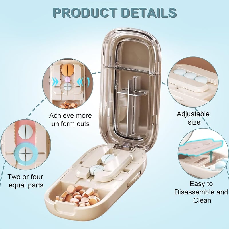 BladeVault – Clean, Safe Pill Splitting Made Simple!