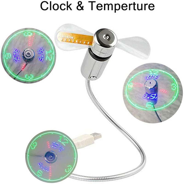TimeCool – The Clever USB Fan Clock with Temperature Display
