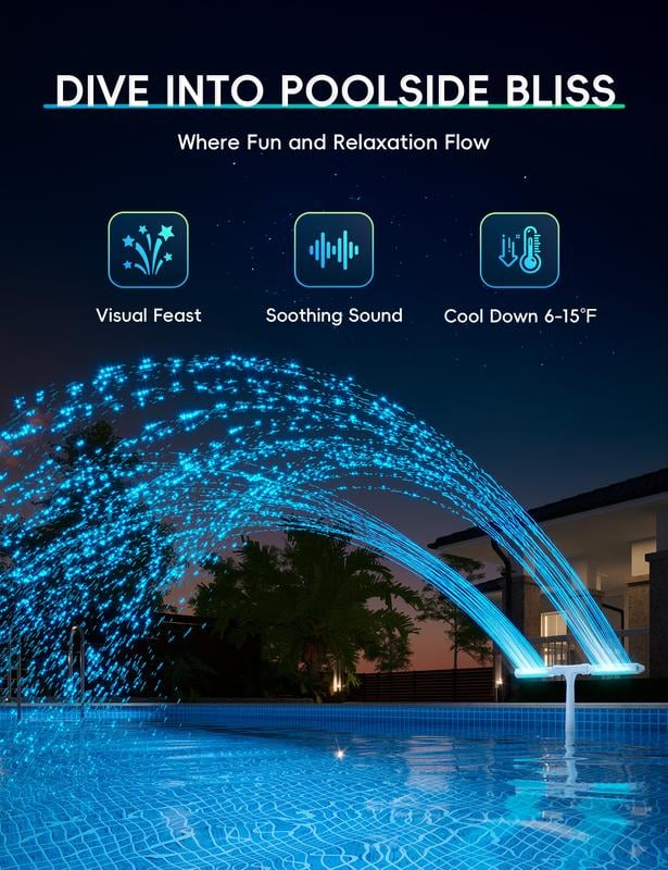 SunSpray – The luminous water arch for your summer dream