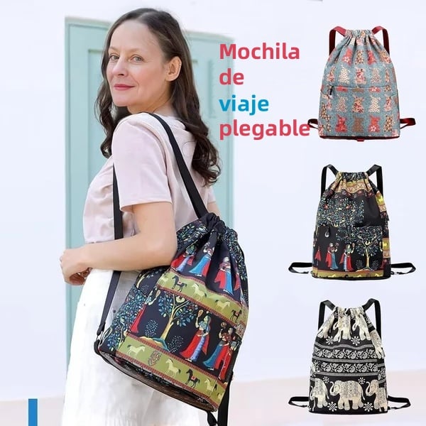 PackLite – Foldable travel backpack with wet/dry separation
