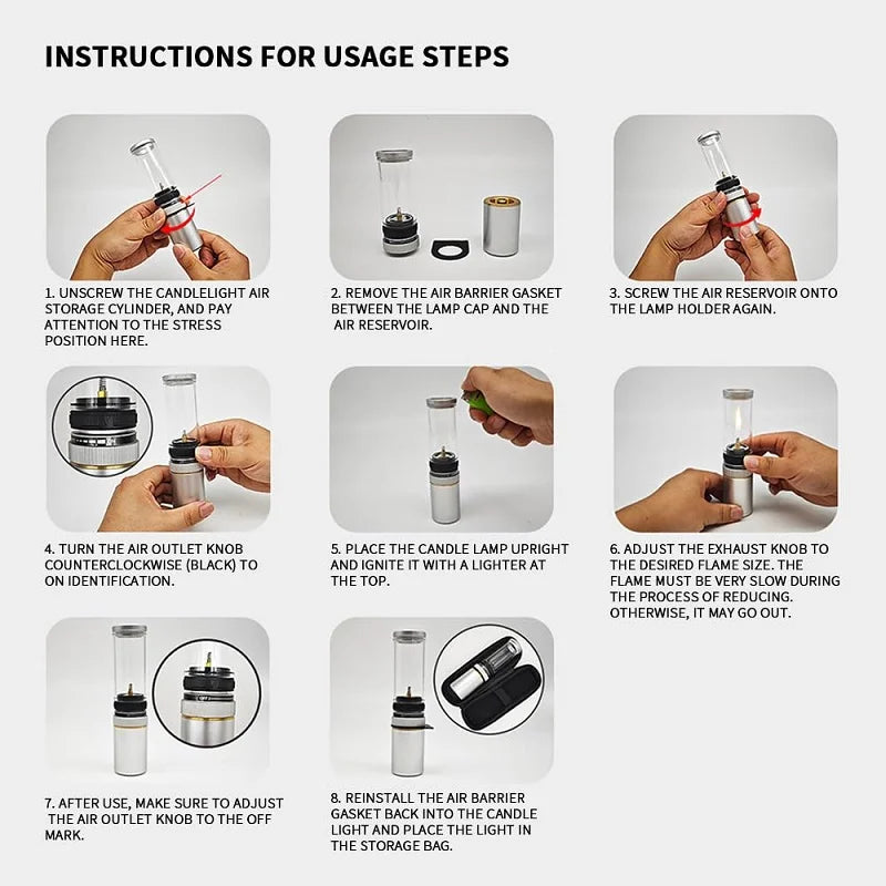BlazeGlow – Stylish flame lamp for on the go