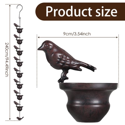 RainCharm – Decorative Rain Chain for Garden & Patio