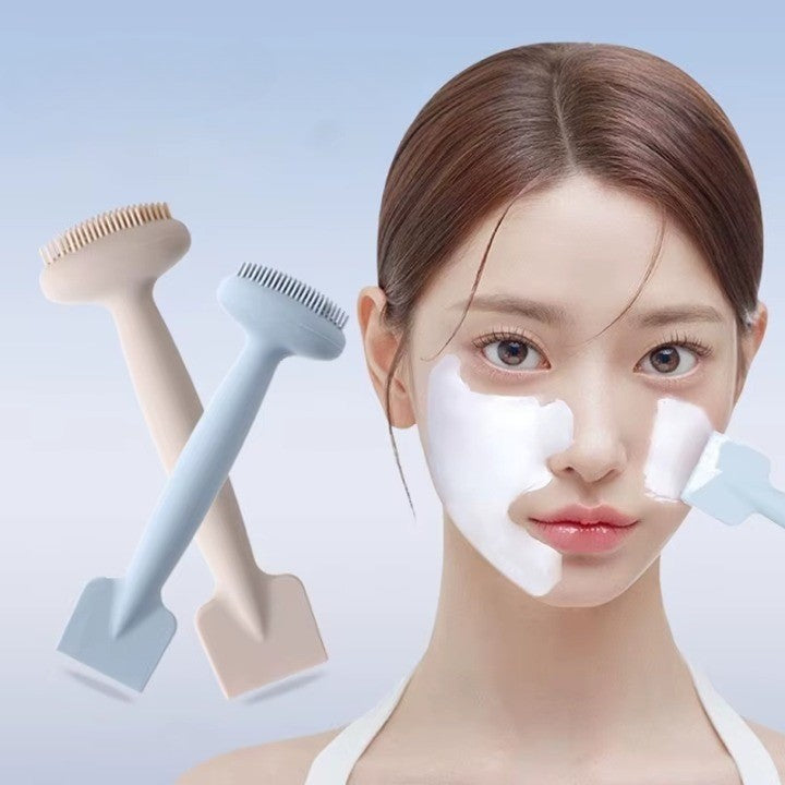 SilkDuo – 2-in-1 Face Mask Applicator with Brush & Spatula