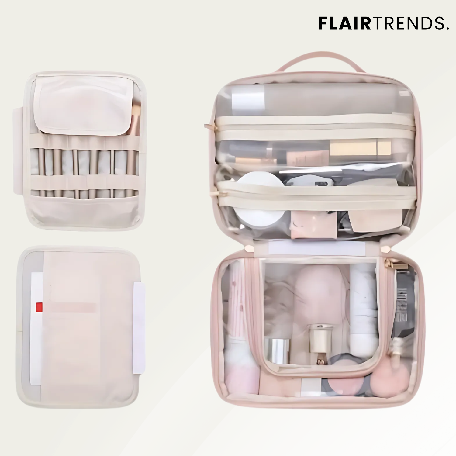 GlamiZen – Multi-compartment cosmetic bag for stylish organization