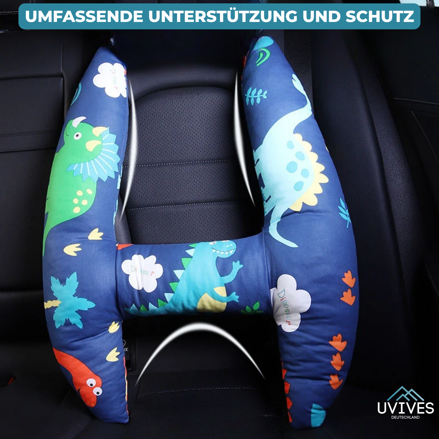 ComfortJourney – Backseat Travel Pillow for Children in the Car